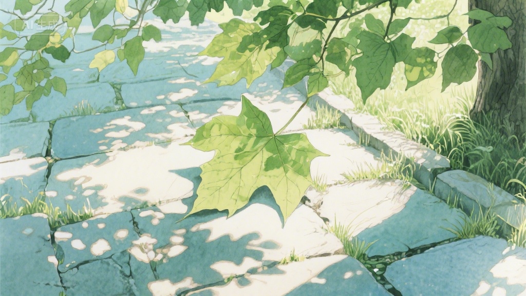 梧桐叶上的时光褶皱