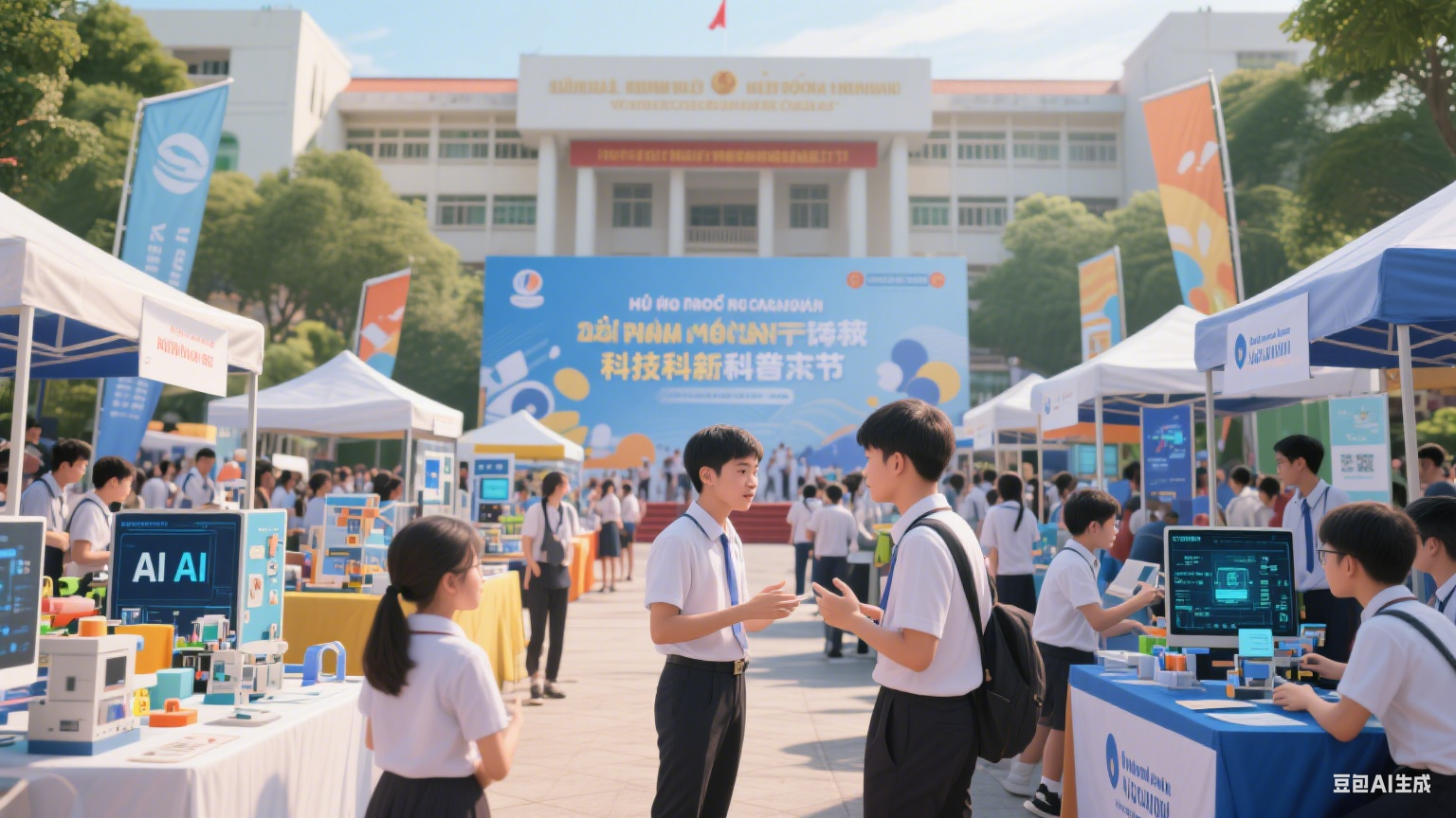 胡志明市科技大学举办 “科技创新文化节” 千名师生参与