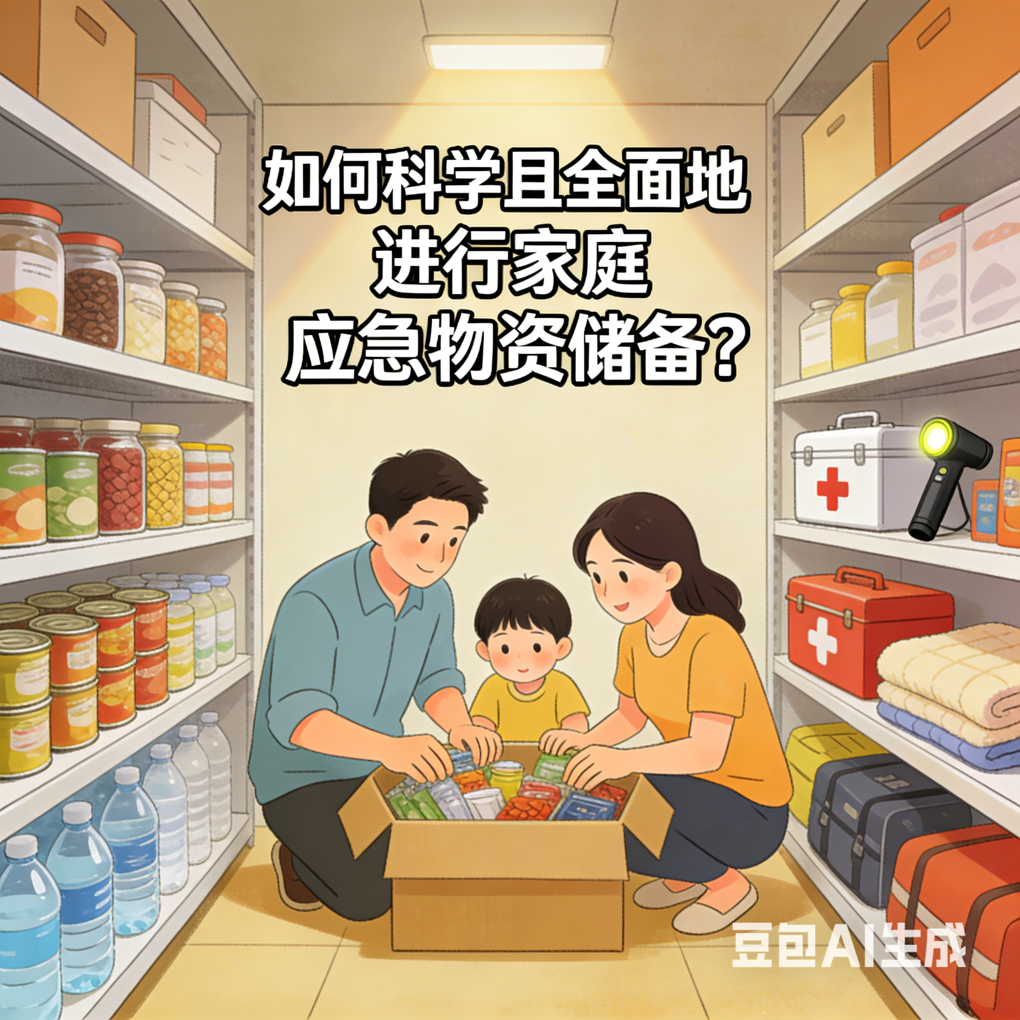 如何科学且全面地进行家庭应急物资储备?